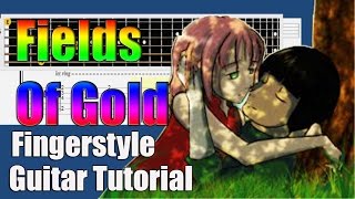 Fields Of Gold  guitar tutorial [upl. by Faydra437]