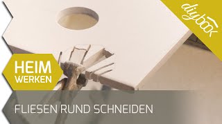 Fliesen schneiden  Der Ausschnitt am Fliesenrand [upl. by Landa]