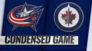 013119 Condensed Game Blue Jackets  Jets [upl. by Gnohp]