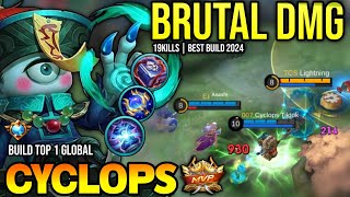 CYCLOPS BEST BUILD 2024  BUILD TOP GLOBAL CYCLOPS GAMEPLAY  MOBILE LEGENDS✓ [upl. by Ahsenom]