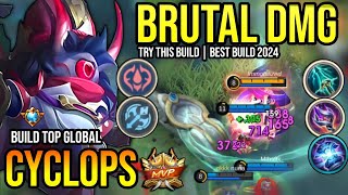 CYCLOPS BEST BUILD 2024  BUILD TOP GLOBAL CYCLOPS GAMEPLAY  MOBILE LEGENDS✓ [upl. by Ellennad]