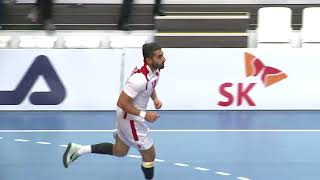 180120 18th Asian Mens Handball Championship 2018 Bahrain vs Oman Highlight [upl. by Adnawak]