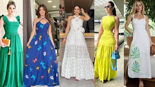 Vestidos moda tendencia 2025 [upl. by Nilrak261]