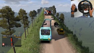 SETC Maruti Bus on Dangerous Road  Euro truck simulator 2 with bus mod [upl. by Ellehcor]