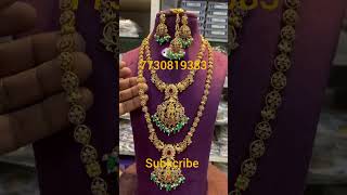 beautiful onegram gold jewellery collections jewellery necklace [upl. by Walkling407]