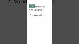 Prozentrechnung genial einfach maths kopfrechnen [upl. by Shultz]