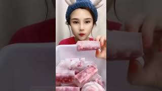 ASMR POMEGRANATE ICE EATING🧊 [upl. by Delp31]