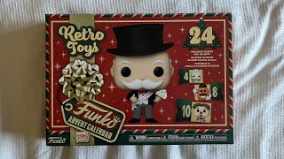 Funko Pocket Pop Retro Toys Advent Calendar Unboxing [upl. by Tekcirk]