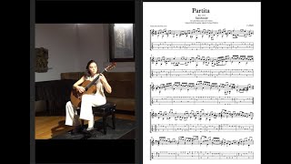 Partita in A minor Sarabande J s Bach Bwv 1013  Ana vidovic Transcription [upl. by Ninon]