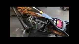 1449 Lot  3 CUSTOM RIGID CHOPPER MOTORCYCLE  REVTECH 100quot V [upl. by Nauqat983]