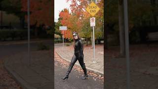 Catwoman is here 🖤 catwoman dccomics youtubeshorts shorts viralvideo cosplay halloween [upl. by Slayton145]