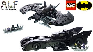 LEGO Batman 1989 Batmobile  Batwing  LEGO Speed Build Review [upl. by Basilius]