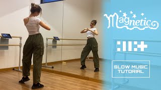 ILLIT 아일릿  MAGNETIC Dance tutorial  SLOW MUSIC amp MIRRORED [upl. by Mellar910]