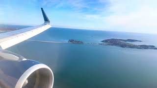 DELTA AIRLINES A321 Sunny Landing in Boston BOS [upl. by Enaffit]