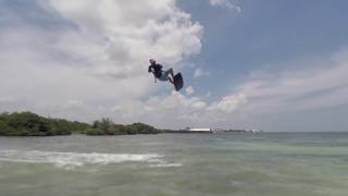 kiteboarding on  Annes beach  Islamorada FL [upl. by Vange]