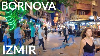 Explore Bornova Izmir at Night Turkey 4K Walking Tour July 2023 [upl. by Salba]