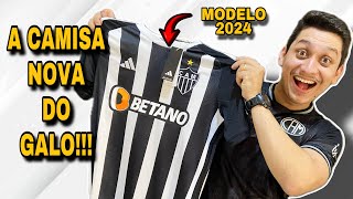 RECEBI A CAMISA MODELO 2024 DO ATLÉTICOMG [upl. by Nifares]