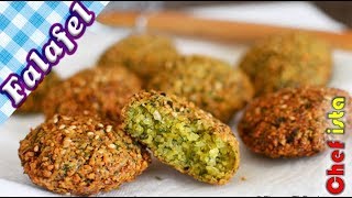 Egyptian Falafel  Crispy and fluffy fried falafel beans [upl. by Aled]