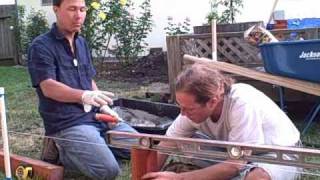 Part 4 of 7 How to Build a Raised Bed Garden Pressure Test Post Holes and Concrete [upl. by Showker]