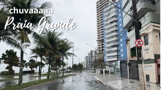 CHUVA EM PRAIA GRANDE  MIRIM ATÉ CAIÇARA [upl. by Enyaj]