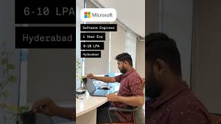 Microsoft is hiring for the Software Engineer 21 shorts ytshorts youtubeshorts utsavchavda [upl. by Asemaj]