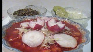 POZOLE ROJO para 25 30 personas DE CERDO [upl. by Edras]