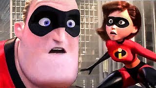 INCREDIBLES 2 quotDad amp Mom VS Underminerquot Scene Animation 2018 [upl. by Ayotnahs997]