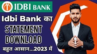 Idbi bank statement download kaise kare  how to download statement on idbi bank  idbi statement [upl. by Spiegel]