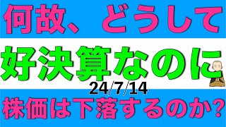 何故企業の決算で業績が良いのに株価が下落するのかについての理由を解説します [upl. by Battista]