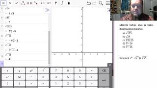 Juurilausekkeiden sieventäminen ja juurten arvon laskeminen [upl. by Robma628]