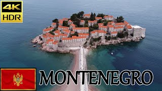 🇲🇪 Montenegro  Aerial Drone Tour 4k  Kotor Budva Skadar Lovcen and Perast  Music by Airplanes [upl. by Odirfliw941]