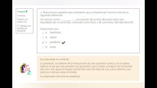 Actividad formativa 3 cónicas y como se reconocen  módulo 9 [upl. by Haelat]