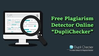 Free plagiarism detector online DaupliChecker  video tutorial by TechyV [upl. by Matuag]