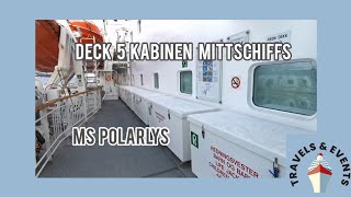 MS Polarlys Deck 5 diverse Kabinen [upl. by Gannie463]