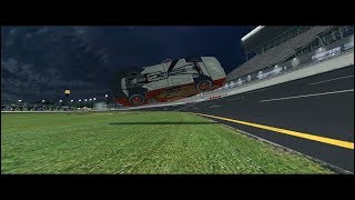 quotCars 3quot Lightning McQueens Crash  NR2003 Reenactment [upl. by Aima]