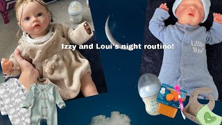 My newborn and 1 year olds night routine ROLEPLAY reborns life [upl. by Kalfas]