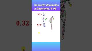 Convertir decimales a fracciones Convert decimals to fractions [upl. by Nyssa]