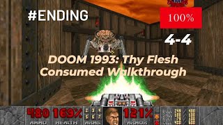 DOOM 1993 Thy Flesh Consumed 100 Walkthrough Part Ending [upl. by Lakin]