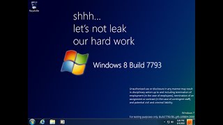 Taking a look at Windows 8 Build 7793 [upl. by Ytissahc619]