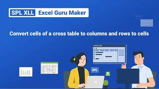 Convert Cells of A Cross Table to Columns And Rows to Cells✍🏻📒SPL XLL Excel Guru Maker4 [upl. by Patt]