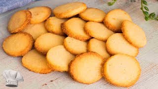 Galletas de mantequilla en pocos minutos y con 4 ingredientes Muy faciles [upl. by Siseneg]