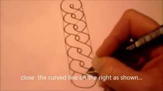 How to draw tanglepattern Annee [upl. by Adnoloy]