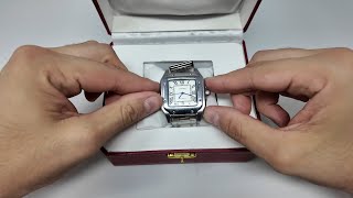 Unboxing a Santos de Cartier Replica [upl. by Hanselka633]