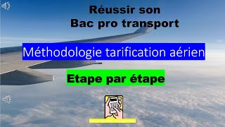 Méthodologie tarification aérien avec calcul de lassurance bac pro transport [upl. by Akimahc]