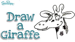 How to draw a cartoon Giraffe [upl. by Nessaj]