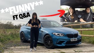 LETTING MY quotNON CARquot GIRLFRIEND DRIVE MY 500BHP BMW M2 COMPETITION FT QampA FUNNY [upl. by Ramahs]