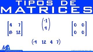 Tipos de matrices [upl. by Narda]