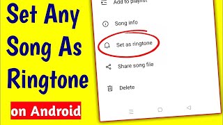 How to Make a Song Your Ringtone on Android 2024 techtutorial howto [upl. by Jacynth]