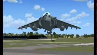 UKMIL HARRIER GR7 HOVER TEST [upl. by Ibmab]