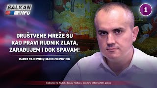 INTERVJU Marko Filipović  Društvene mreže su kao rudnik zlata zarađujem i dok spavam 4102022 [upl. by Adnuhser]